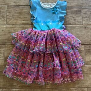 Trolls Blue and Blue/Pink Kids Dance Costume Size XS (4/5)